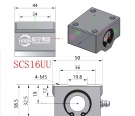 SCS16UU直线轴承尺寸箱式直线轴承图纸