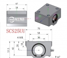 SCS25UU直线轴承尺寸箱式直线轴承图纸