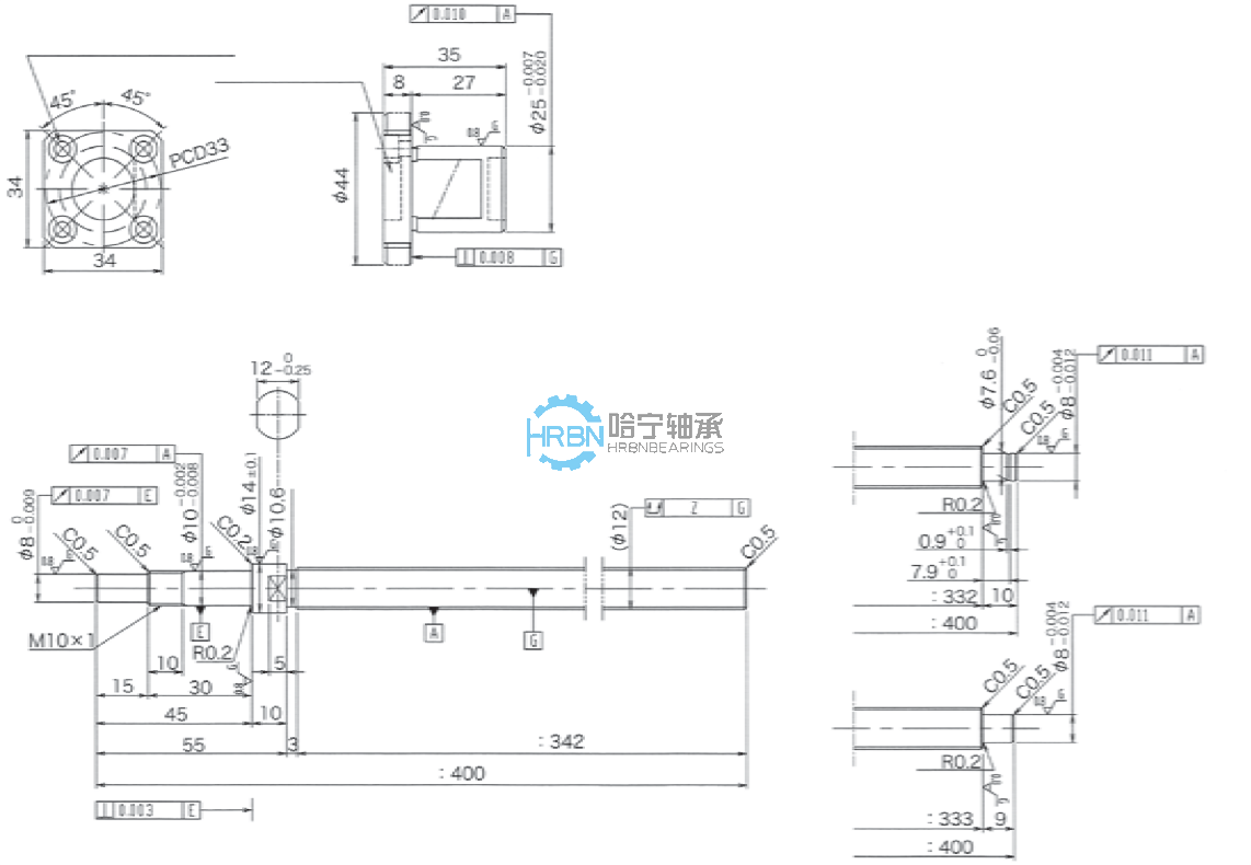 gp1202ds-aafr-400x342滚珠丝杠副kuroda黑田