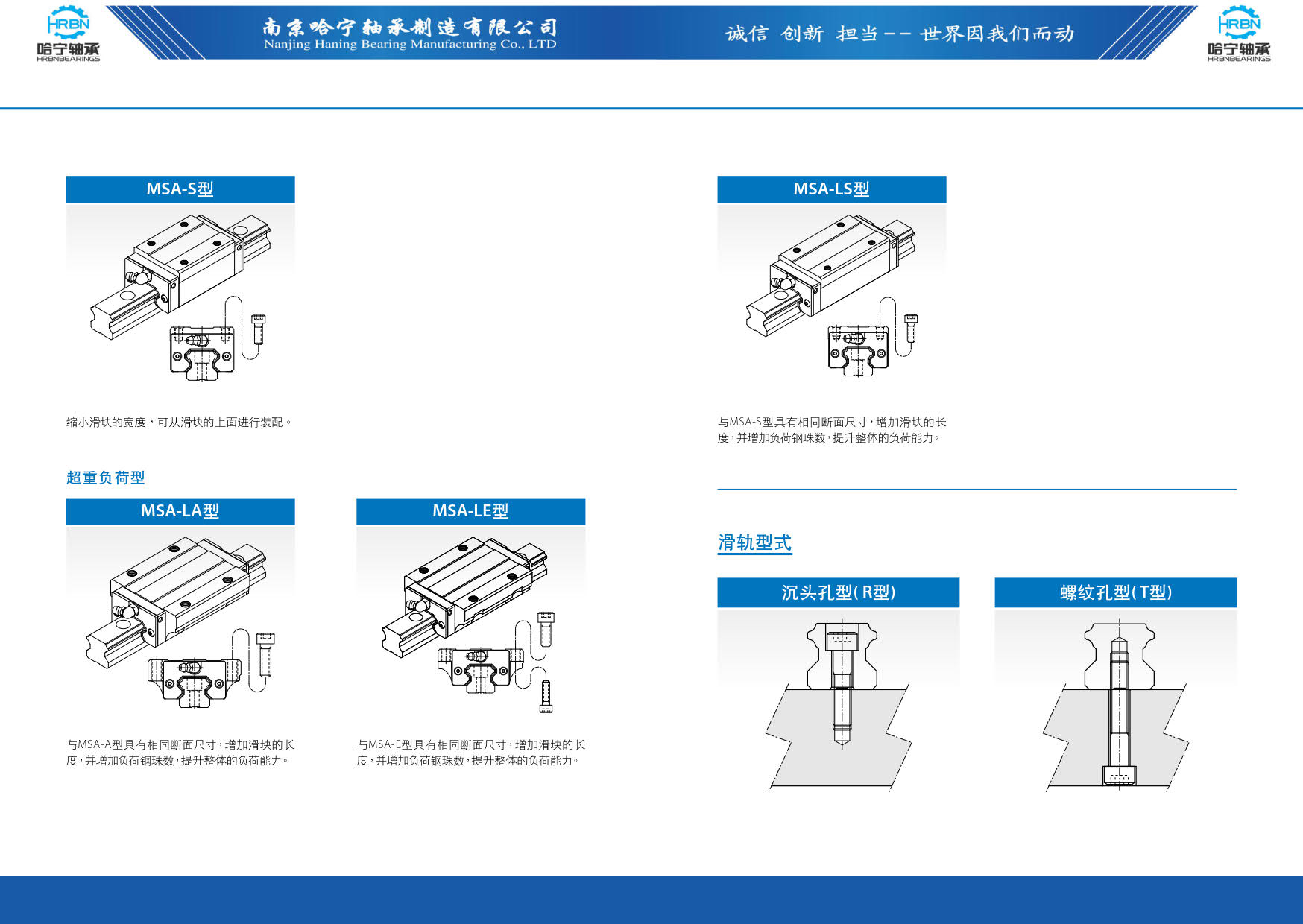 直线导轨滑块样本第22页-总138页南京哈宁轴承制造有限公司.jpg