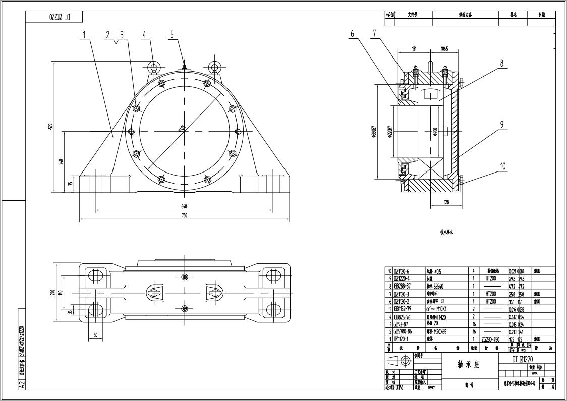 DTIIZ1220皮带机专用轴承座