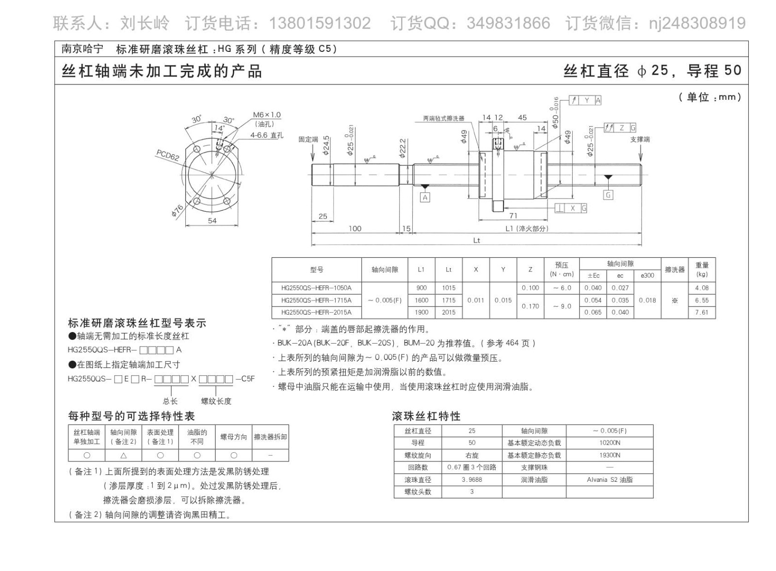 HG2550QS-HEFR-1050A滚珠丝杆图片图纸KURODA黑田品牌免费下载.jpg