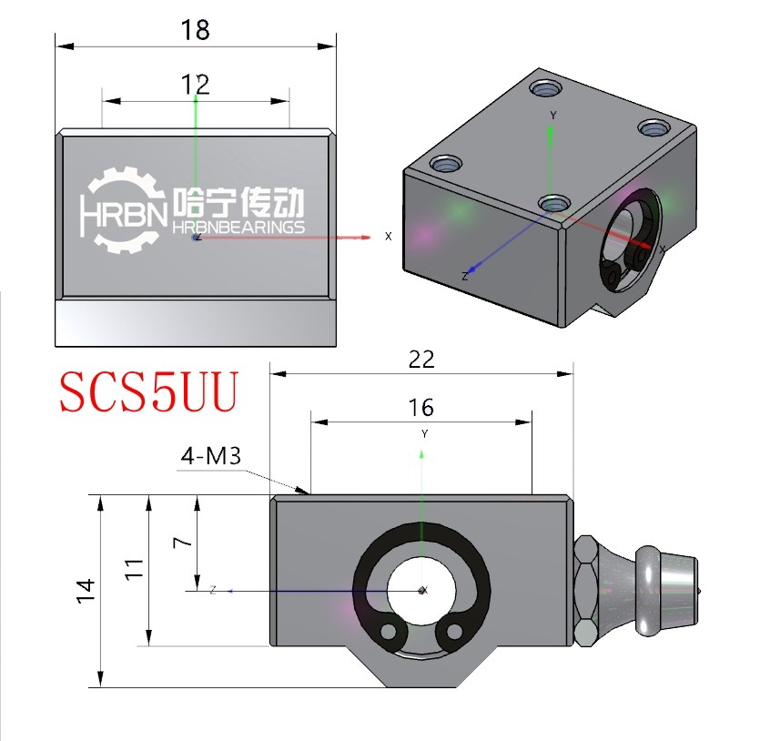 SCS5UU直线轴承尺寸箱式直线轴承图纸.jpg