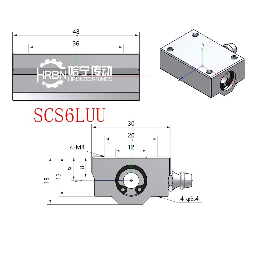 SCS6LUU直线轴承尺寸箱式直线轴承图纸.jpg