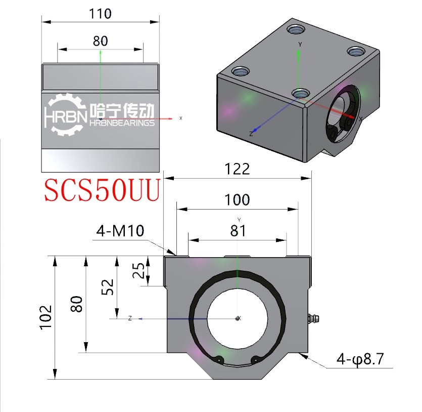 SCS50UU直线轴承尺寸箱式直线轴承图纸.jpg