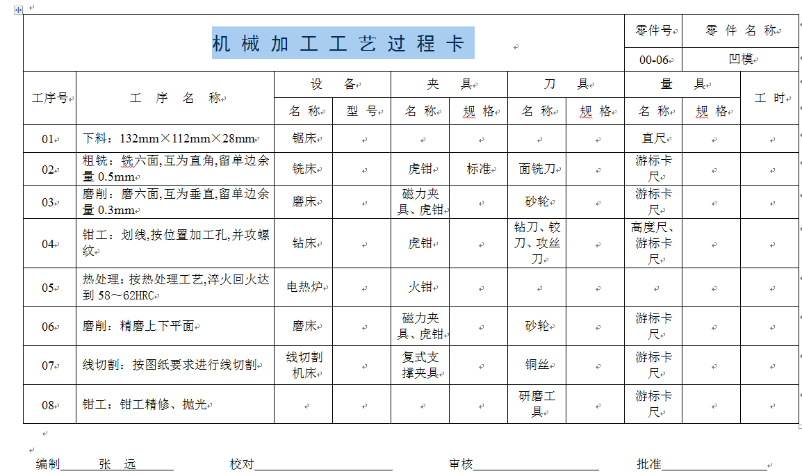 机 械 加 工 工 艺 过 程 卡.png