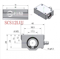 SCS12LUU直线轴承尺寸箱式直线轴承图纸